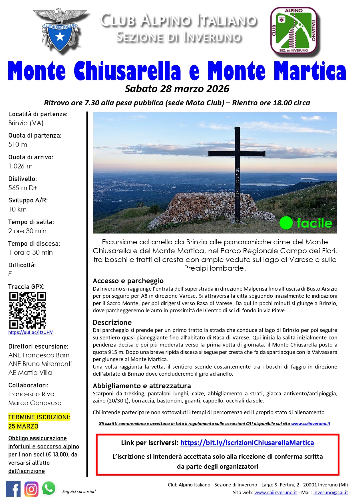 Monte Chiusarella e Martica